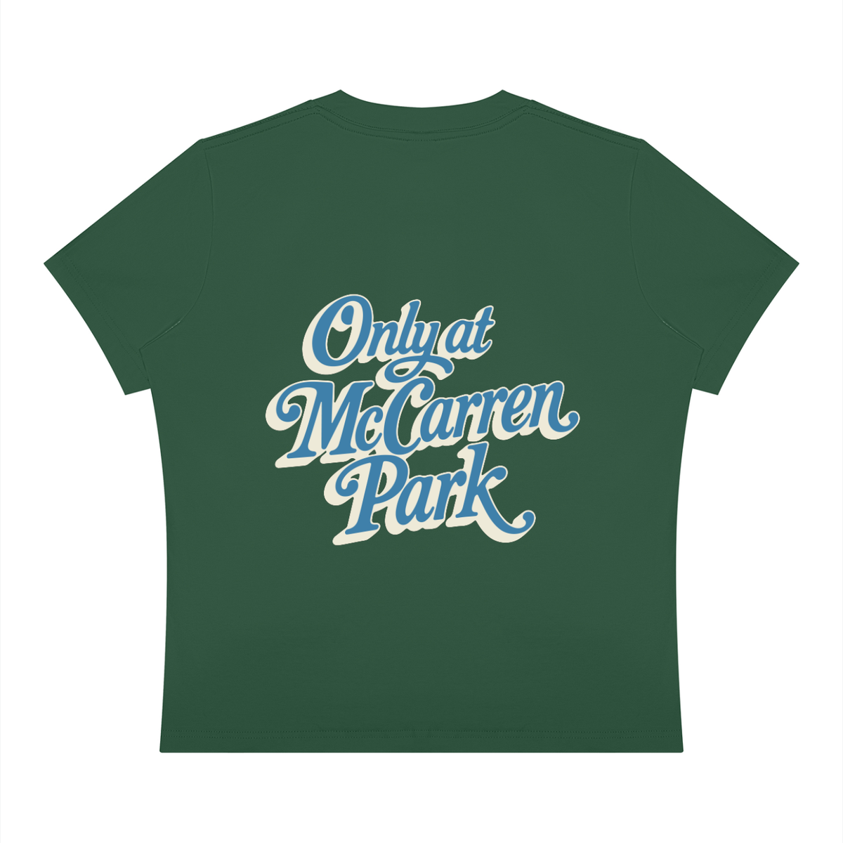 Only at McCarren Park (Slate Blue Lettering)  Women's Sorona Crewneck T-Shirt
