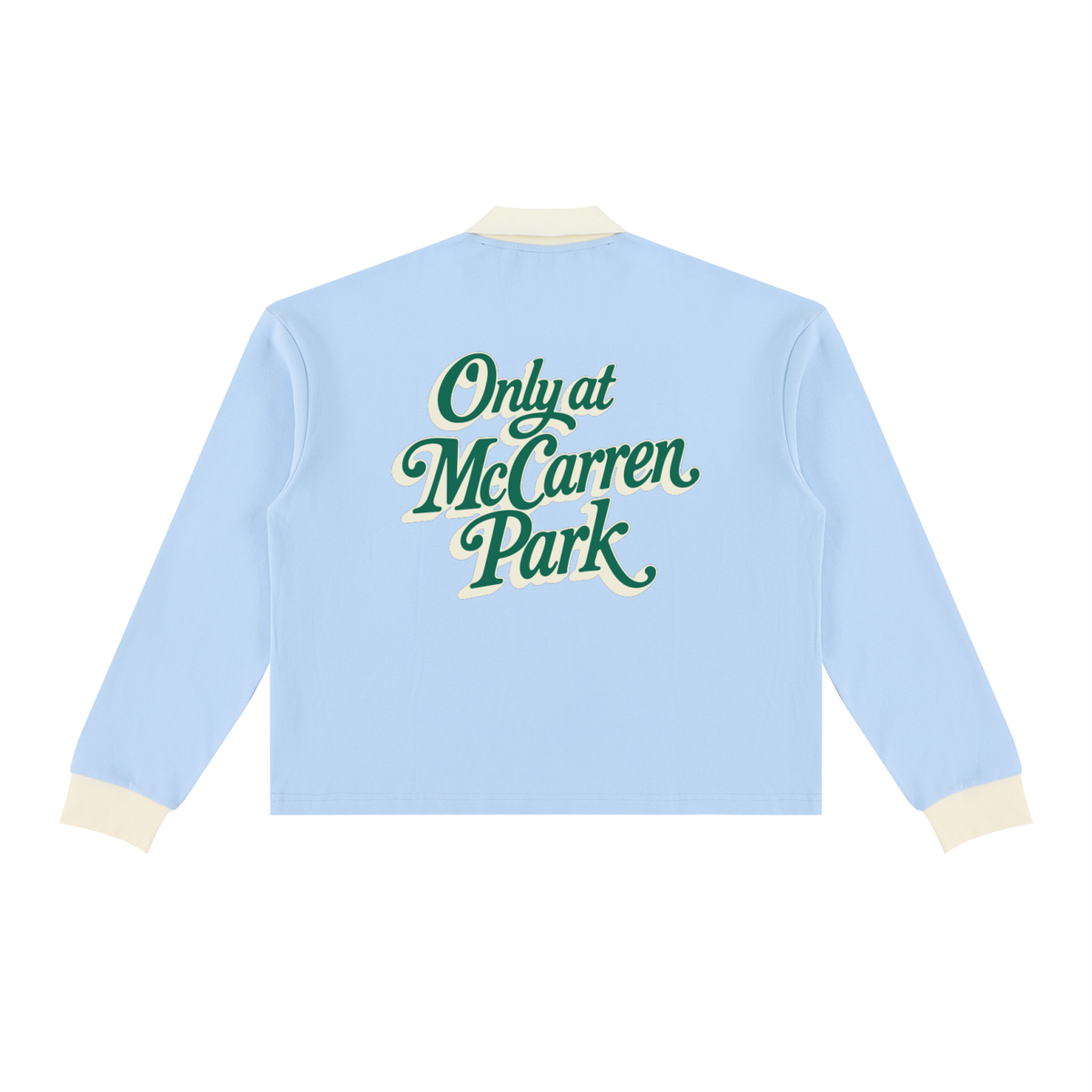 Only at McCarren (Green Lettering) Baseball Long Sleeve Sweatshirt