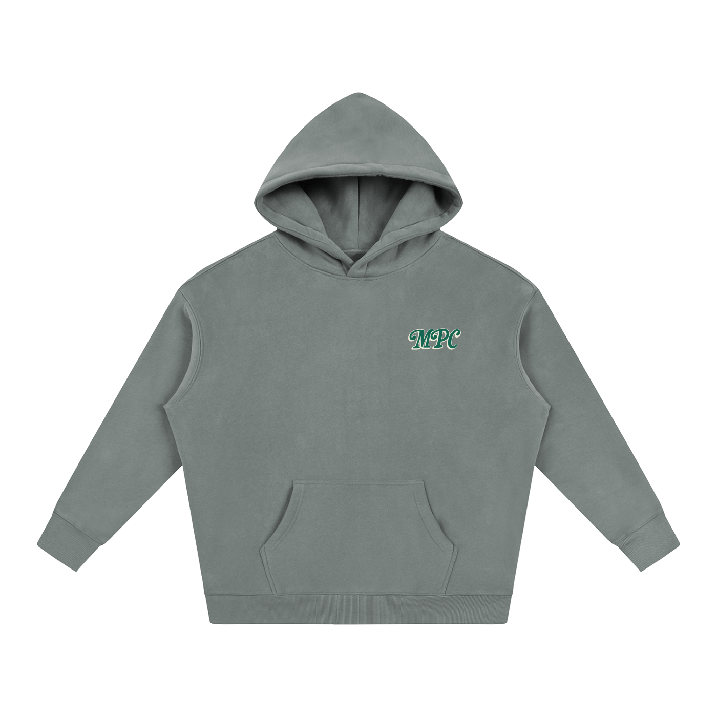 Only At McCarren (Green Lettering) Oversize Fleeced Hoodie