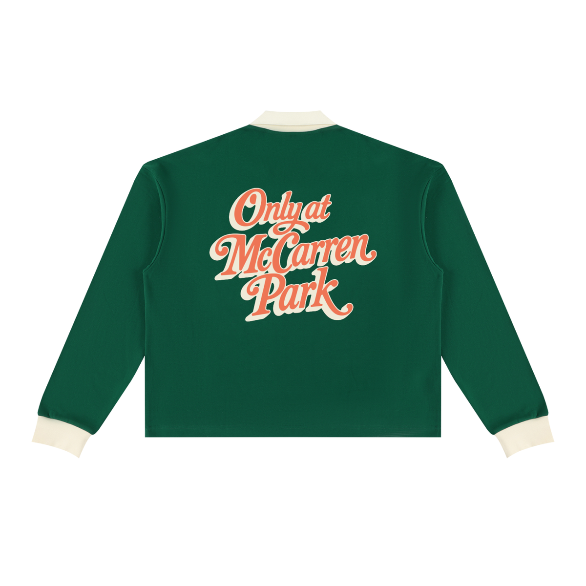 Only at McCarren (Orange Lettering) Baseball Long Sleeve Sweatshirt