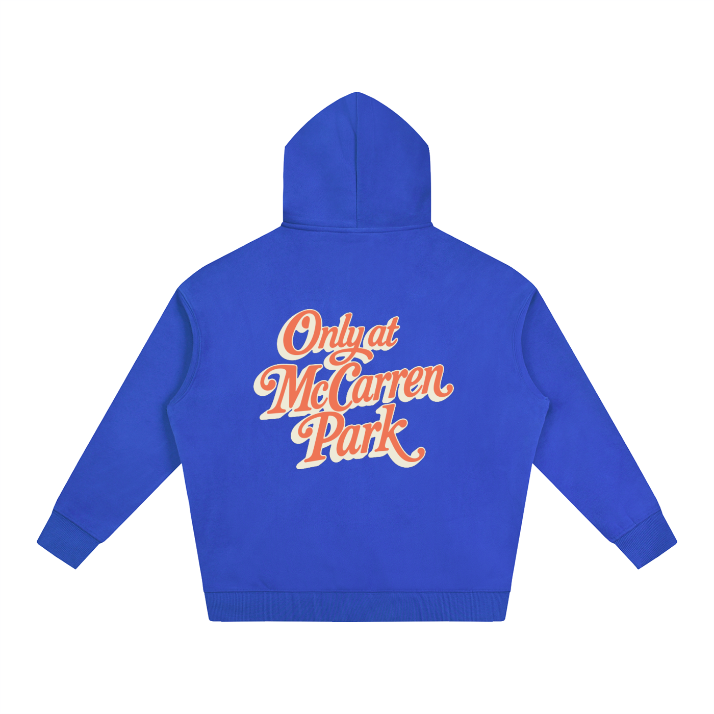 Only At McCarren (Orange) Oversize Fleeced Hoodie