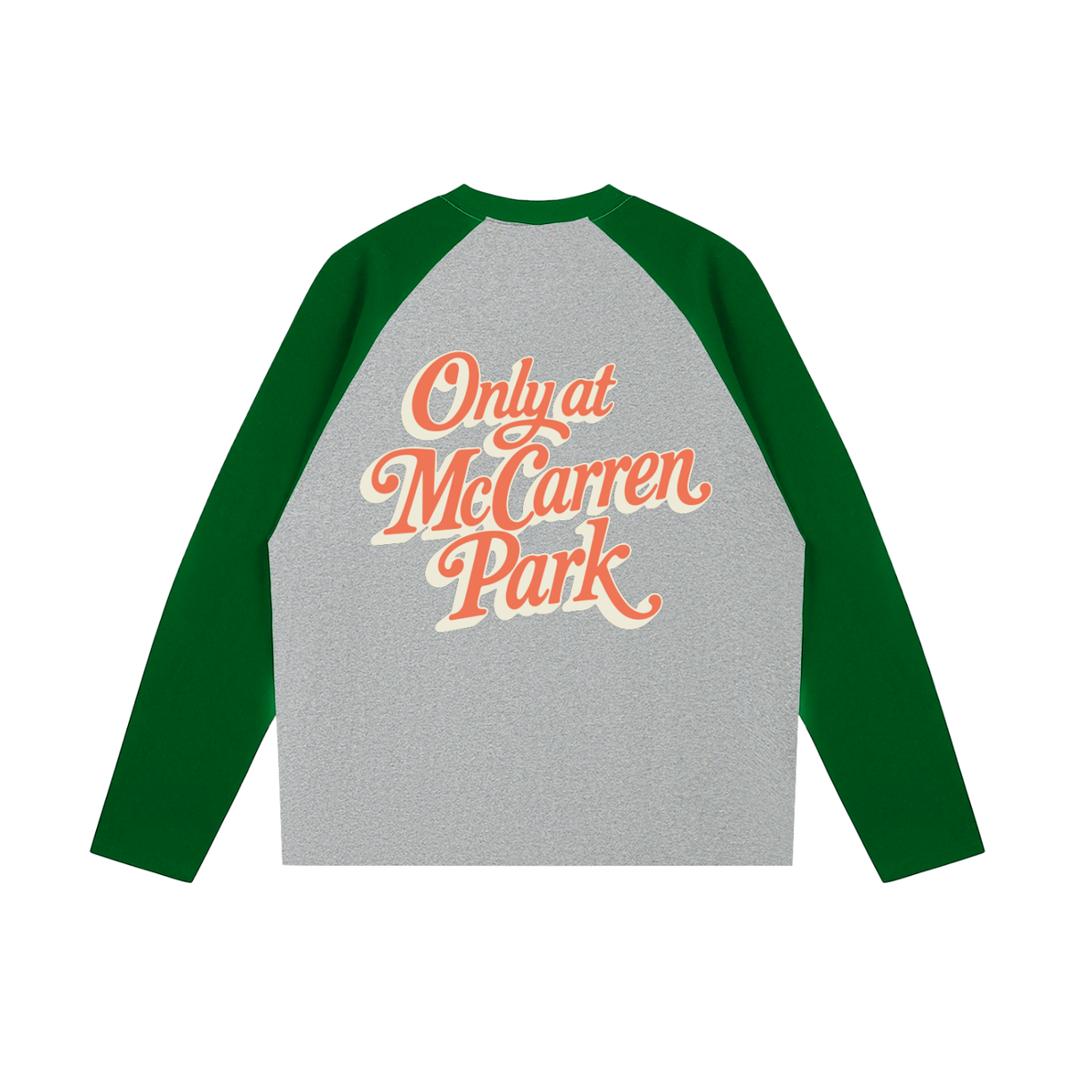 Only at McCarren (Orange Lettering) Baseball Long-Sleeve T-Shirt