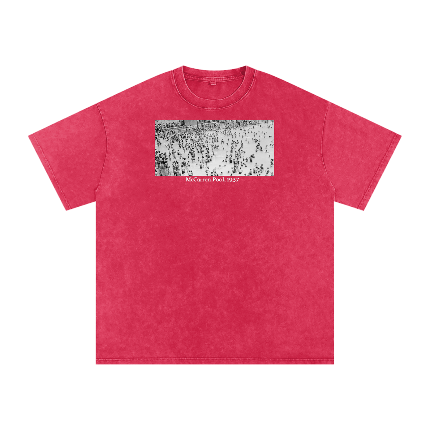 Vintage McCarren Pool Oversized Cotton T-Shirt