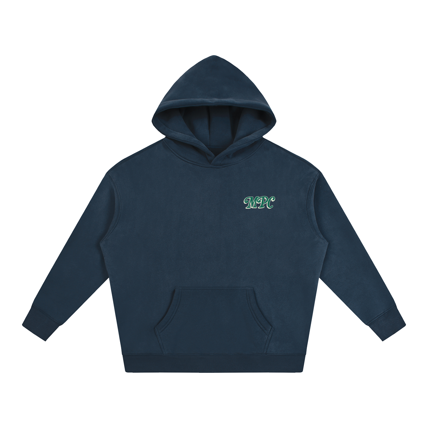 Only At McCarren (Green Lettering) Oversize Fleeced Hoodie