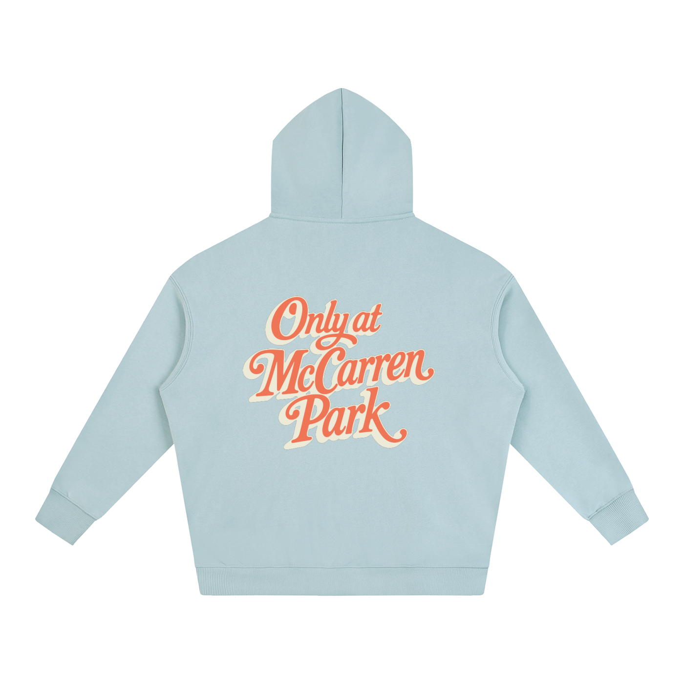 Only At McCarren (Orange) Oversize Fleeced Hoodie
