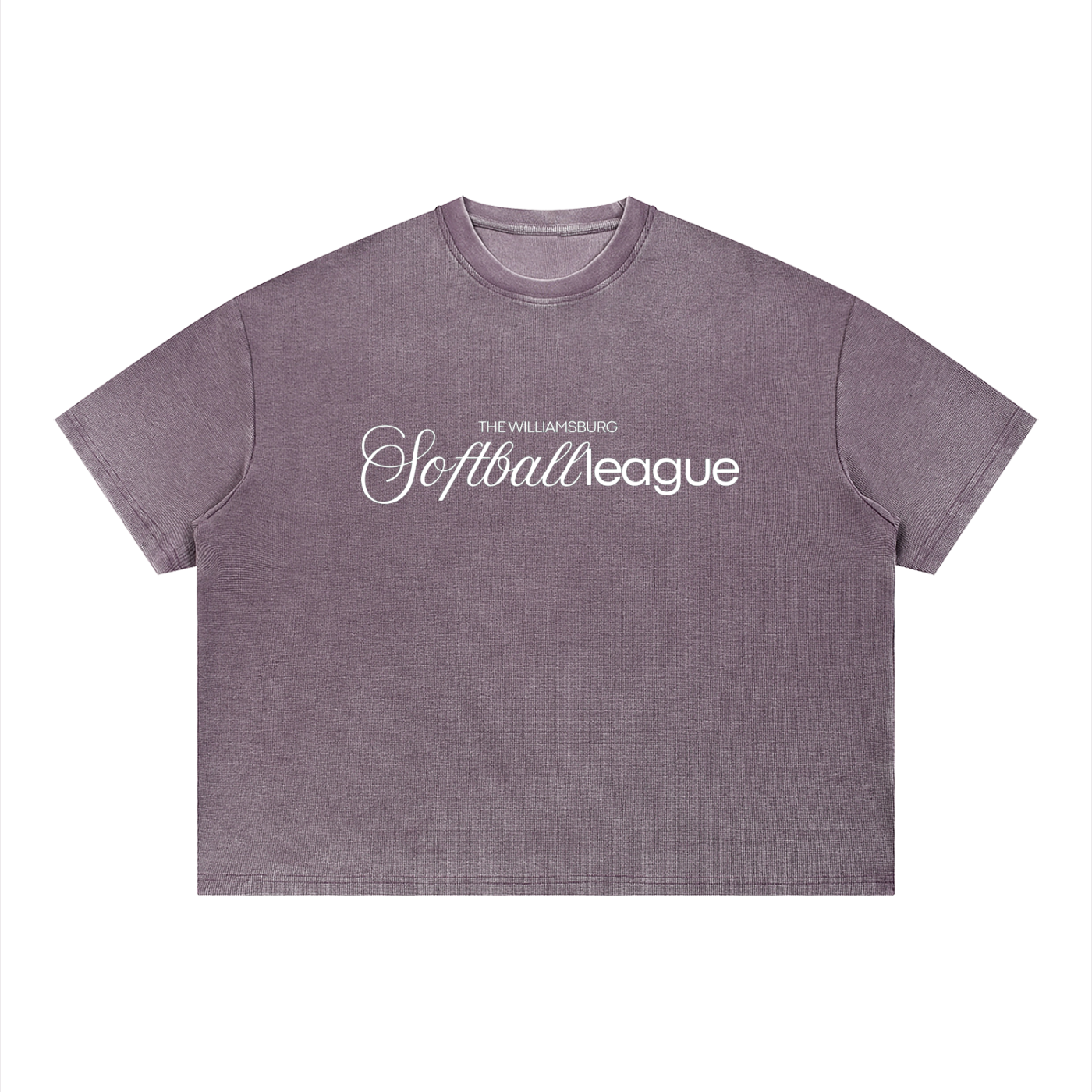 Unisex Vintage Wash Sunfade Boxy Waffle T-Shirt