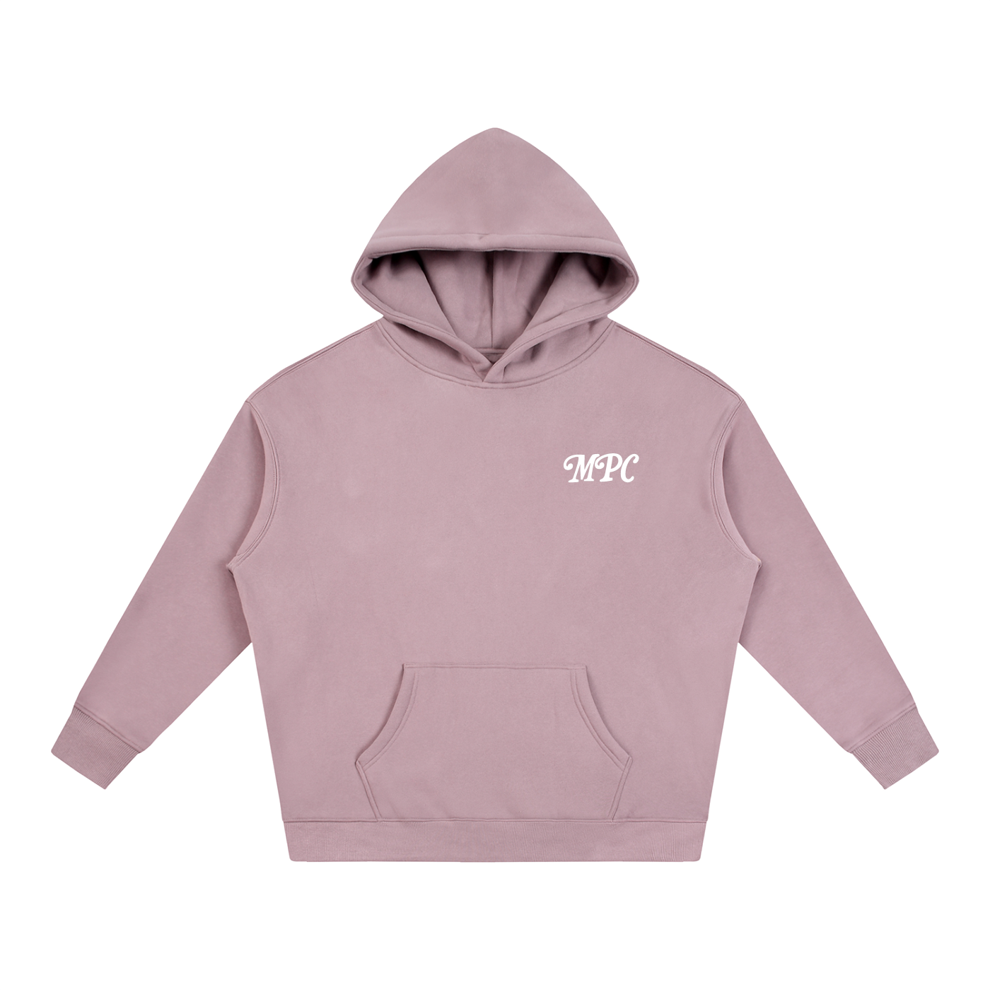 Only At McCarren (Simple White) Oversize Fleeced Hoodie