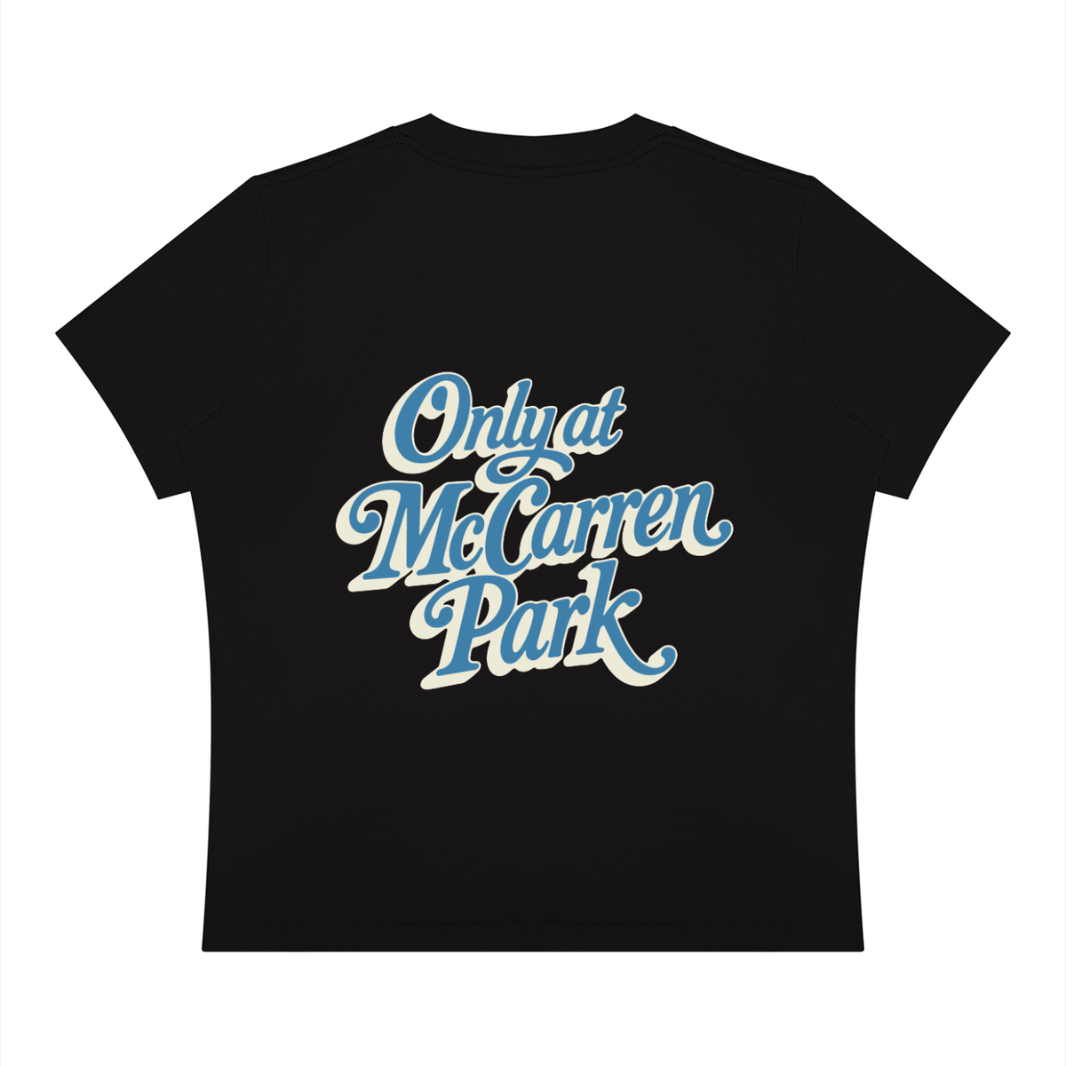 Only at McCarren Park (Slate Blue Lettering)  Women's Sorona Crewneck T-Shirt