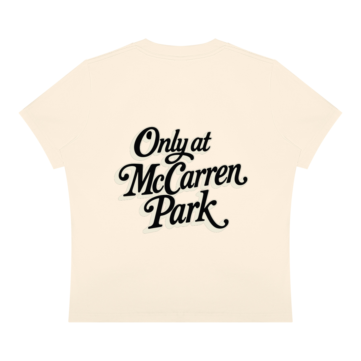 Only at McCarren Park (Black Lettering) Women's Sorona Crewneck T-Shirt