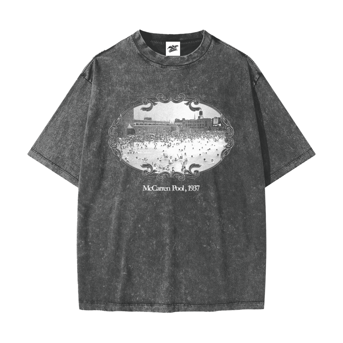 McCarren Pool OVERSIZED Snow-Washed Tee