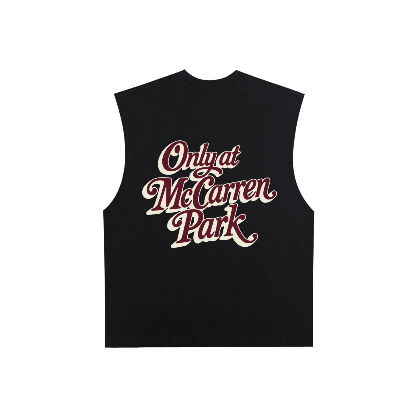 Only At McCarren (Maroon Lettering) Muscle-y Cotton Tank Top