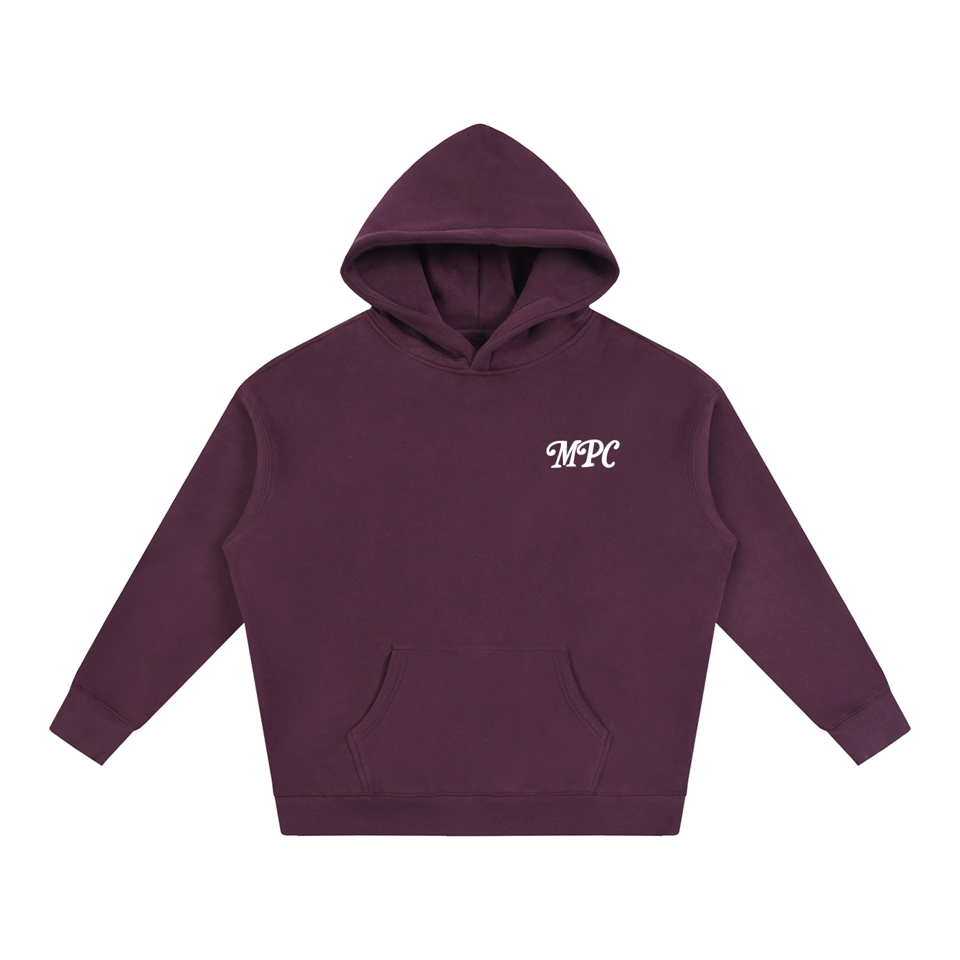 Only At McCarren (Simple White) Oversize Fleeced Hoodie