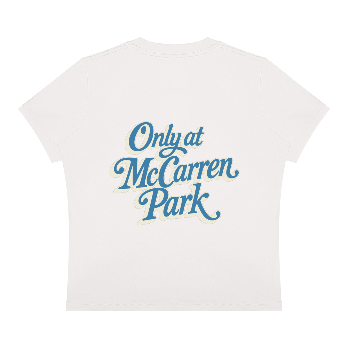 Only at McCarren Park (Slate Blue Lettering)  Women's Sorona Crewneck T-Shirt