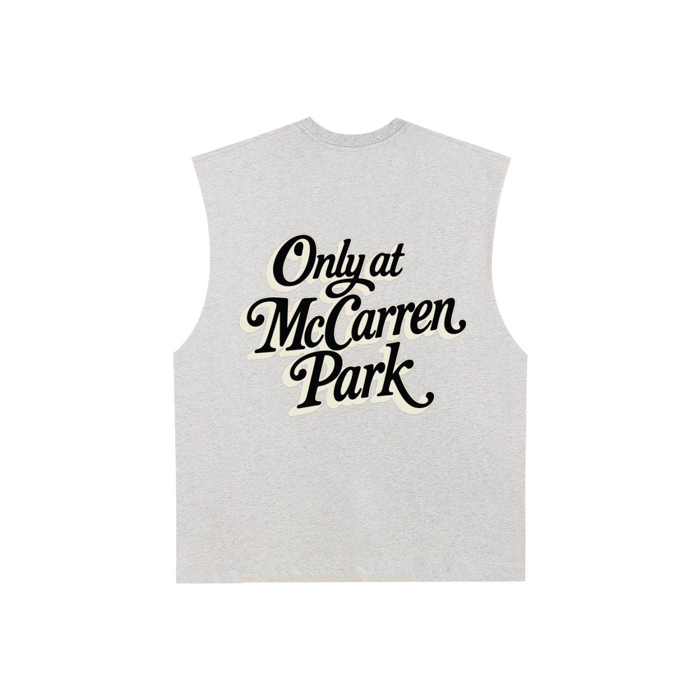 Only At McCarren (Black Lettering) Muscle-y Cotton Tank Top