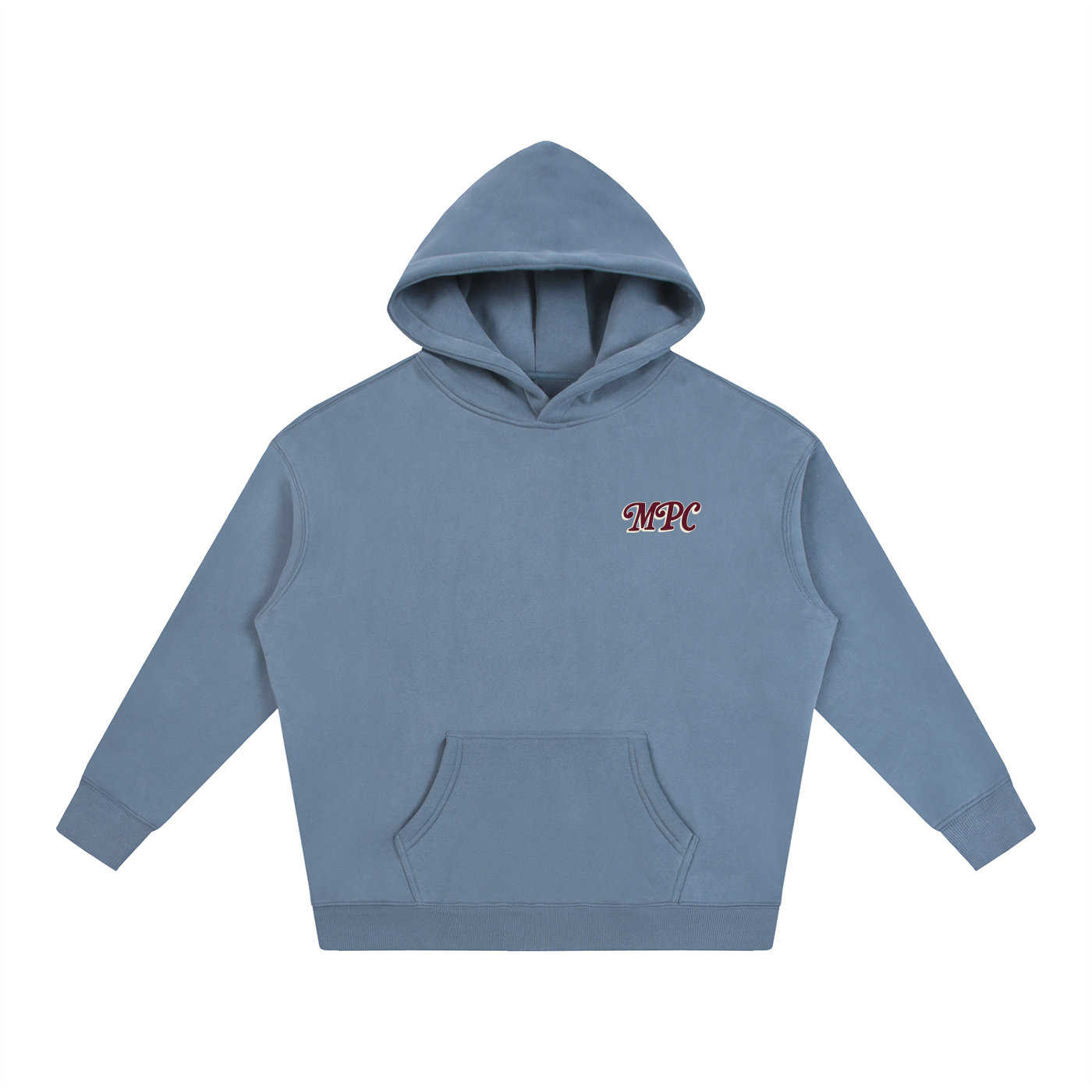 Only At McCarren (Maroon Lettering) Oversize Fleeced Hoodie