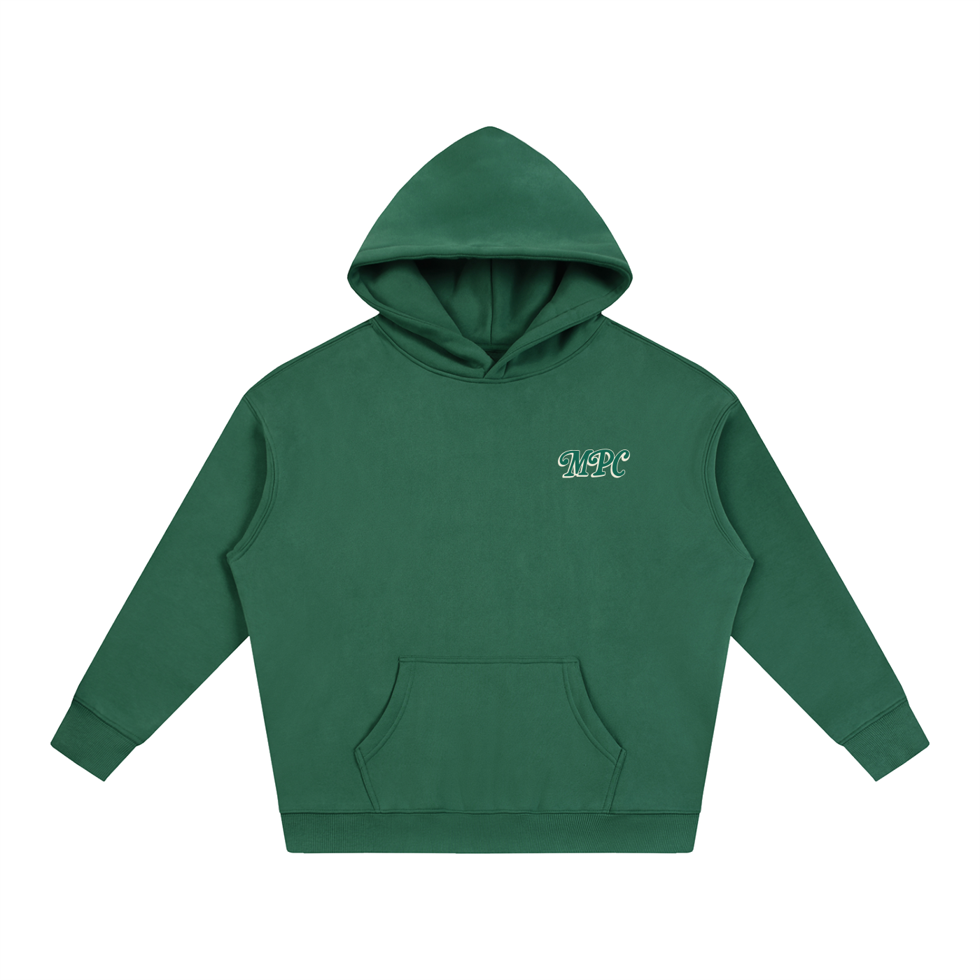 Only At McCarren (Green Lettering) Oversize Fleeced Hoodie