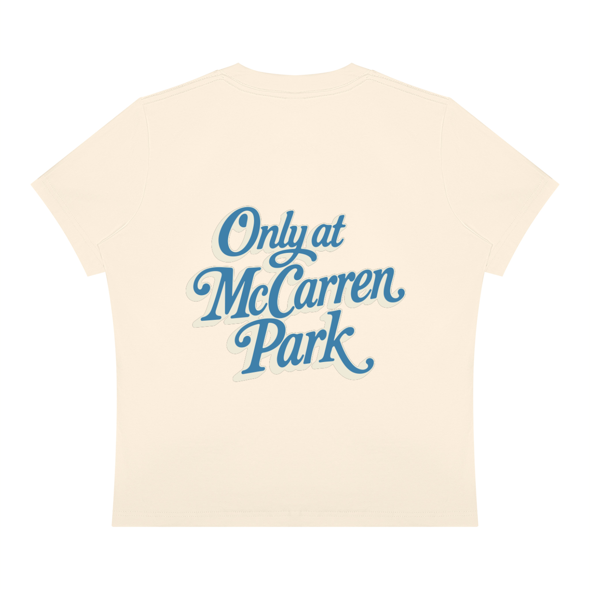 Only at McCarren Park (Slate Blue Lettering)  Women's Sorona Crewneck T-Shirt
