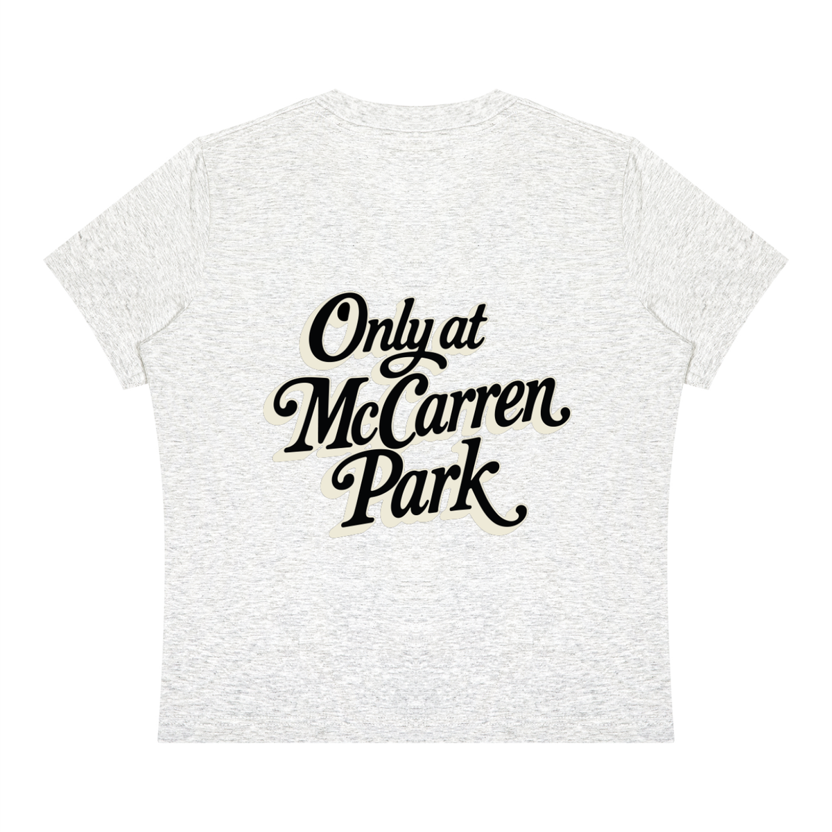 Only at McCarren Park (Black Lettering) Women's Sorona Crewneck T-Shirt