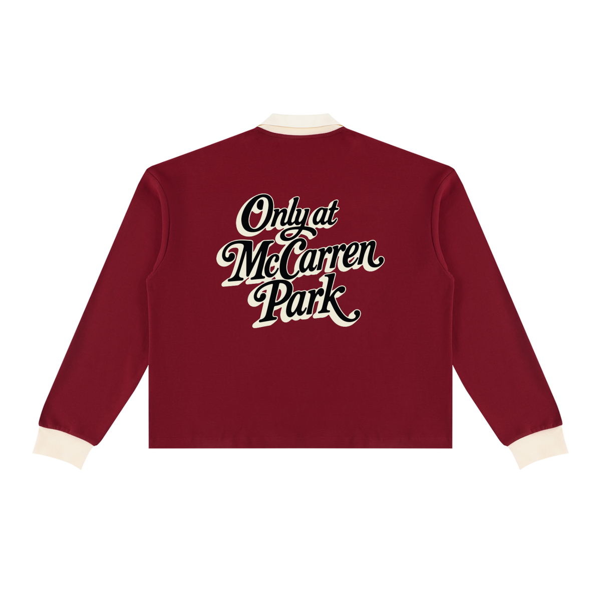 Only at McCarren (Black Lettering) Baseball Long Sleeve Sweatshirt