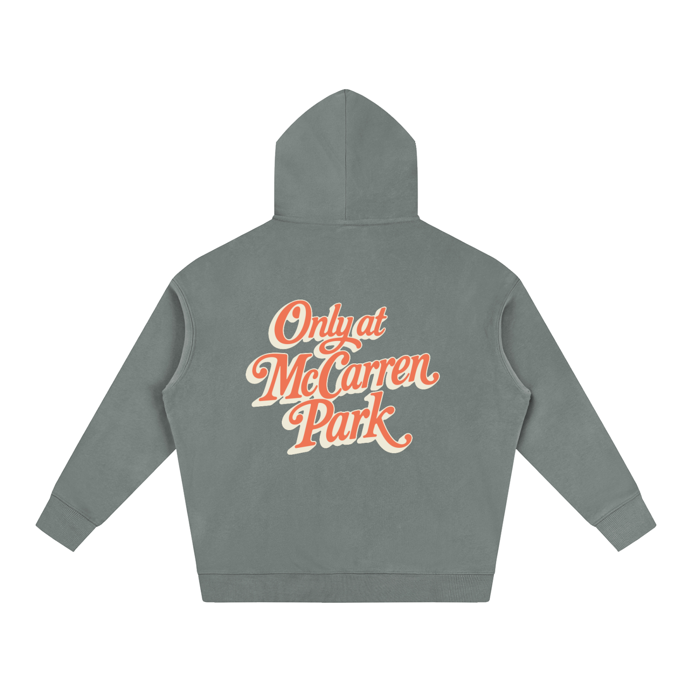 Only At McCarren (Orange) Oversize Fleeced Hoodie