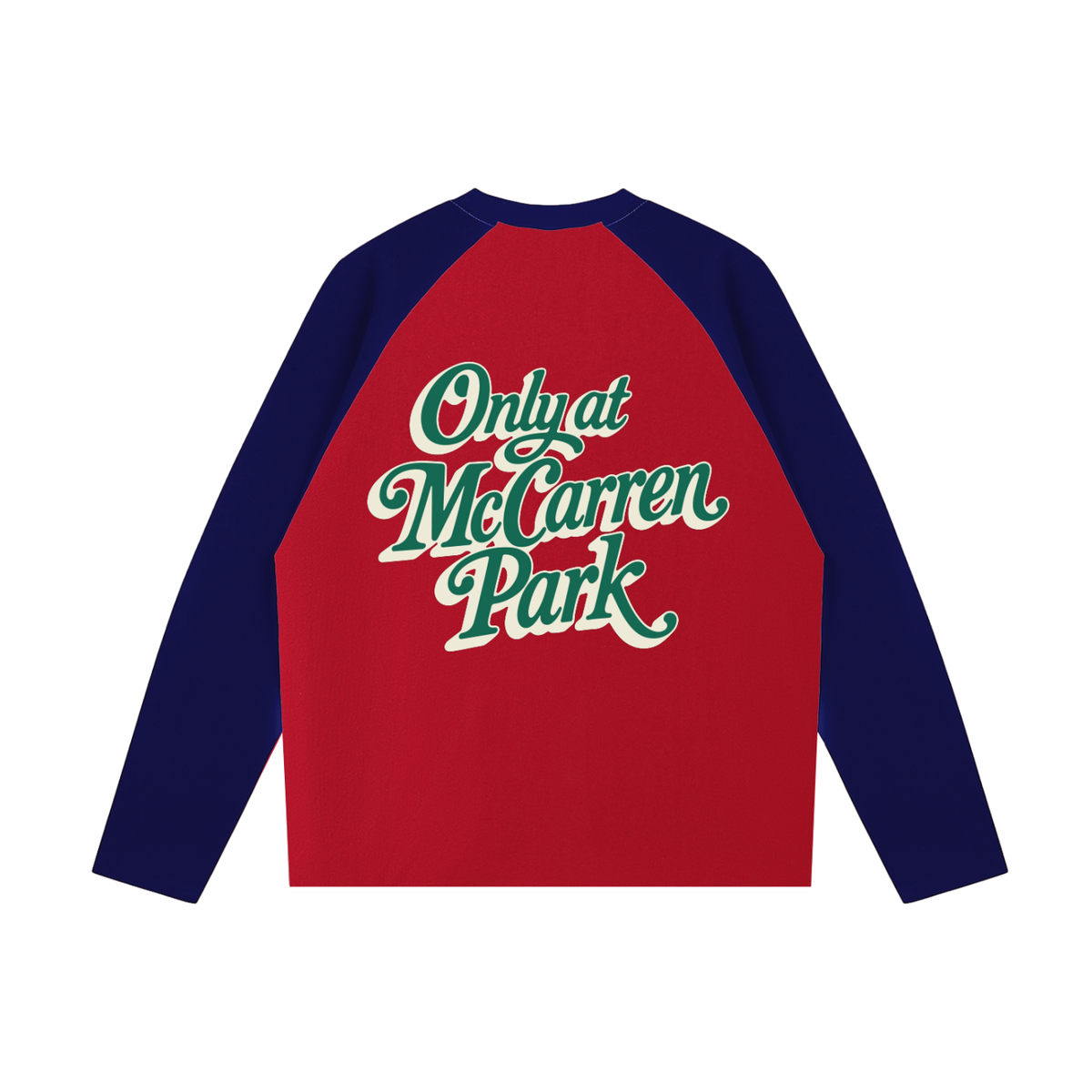 Only at McCarren (Green Lettering) Baseball Long-Sleeve T-Shirt