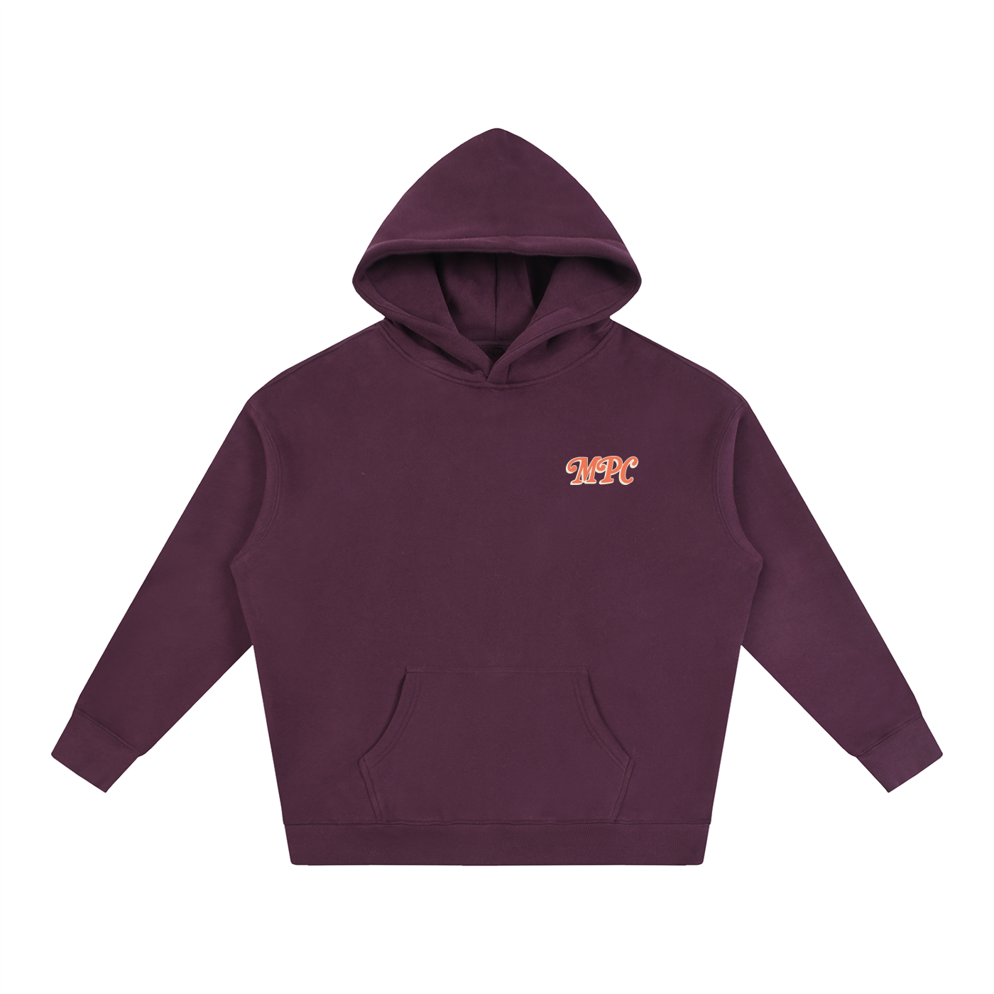 Only At McCarren (Orange) Oversize Fleeced Hoodie