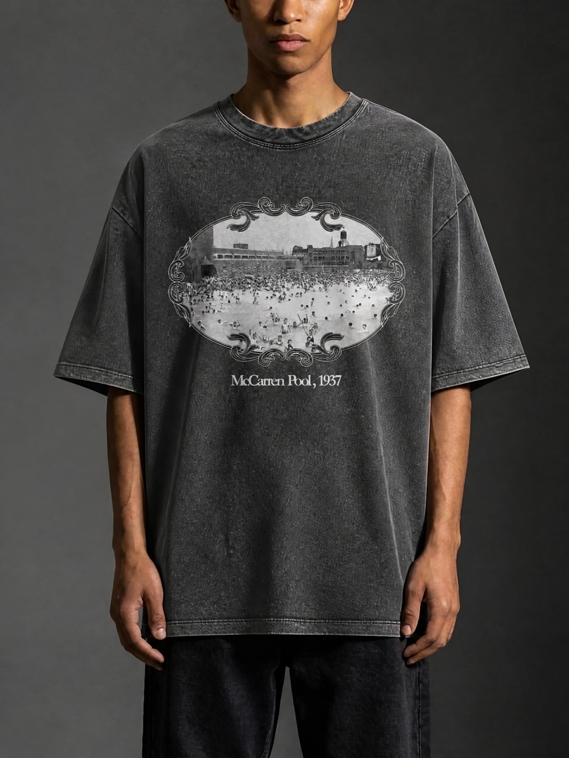 McCarren Pool Heavyweight Snow-Washed Tee