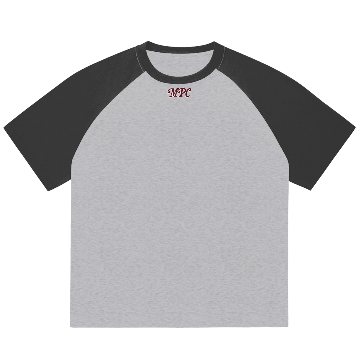 Only at McCarren (Maroon Lettering) Color-Blocked Baseball T-Shirt
