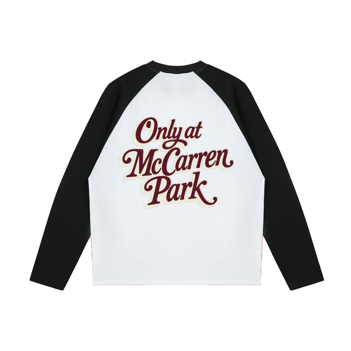 Only at McCarren (Maroon Lettering) Baseball Long-Sleeve T-Shirt