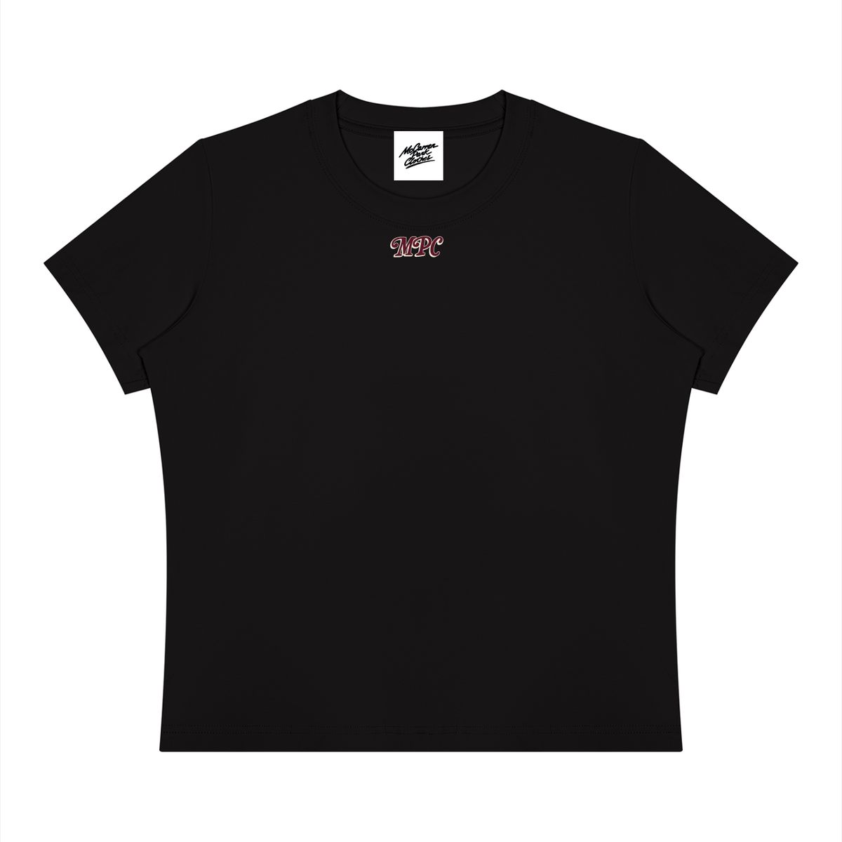 Only at McCarren Park (Maroon Lettering) Women's Sorona Crewneck T-Shirt