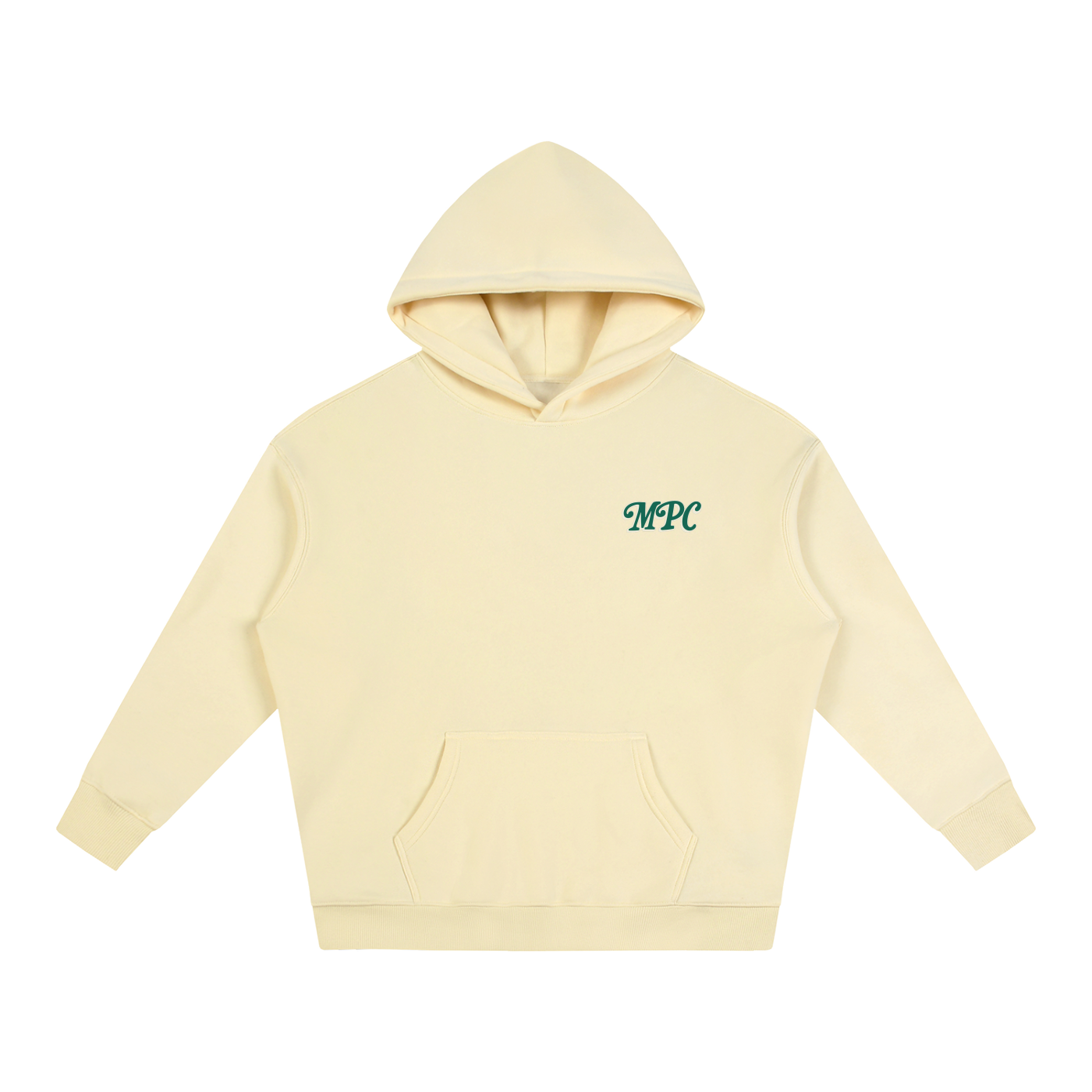 Only At McCarren (Green Lettering) Oversize Fleeced Hoodie