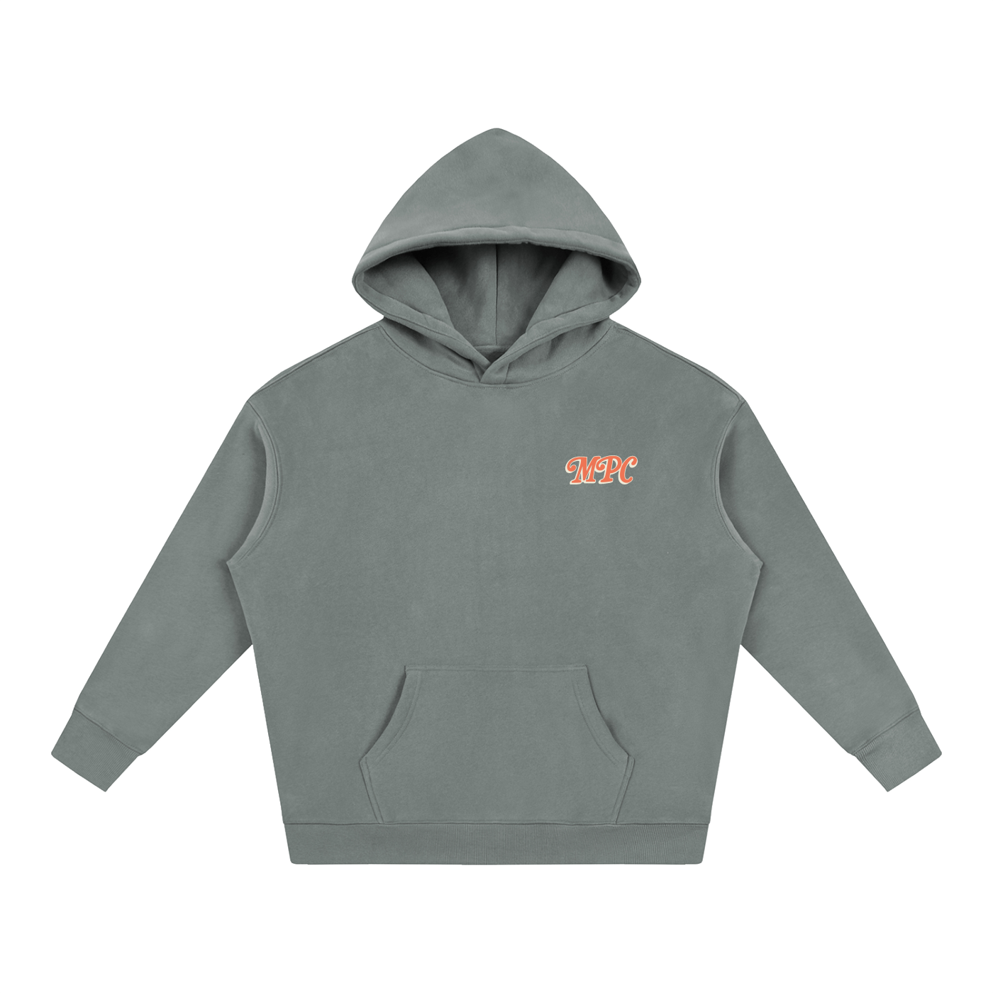 Only At McCarren (Orange) Oversize Fleeced Hoodie