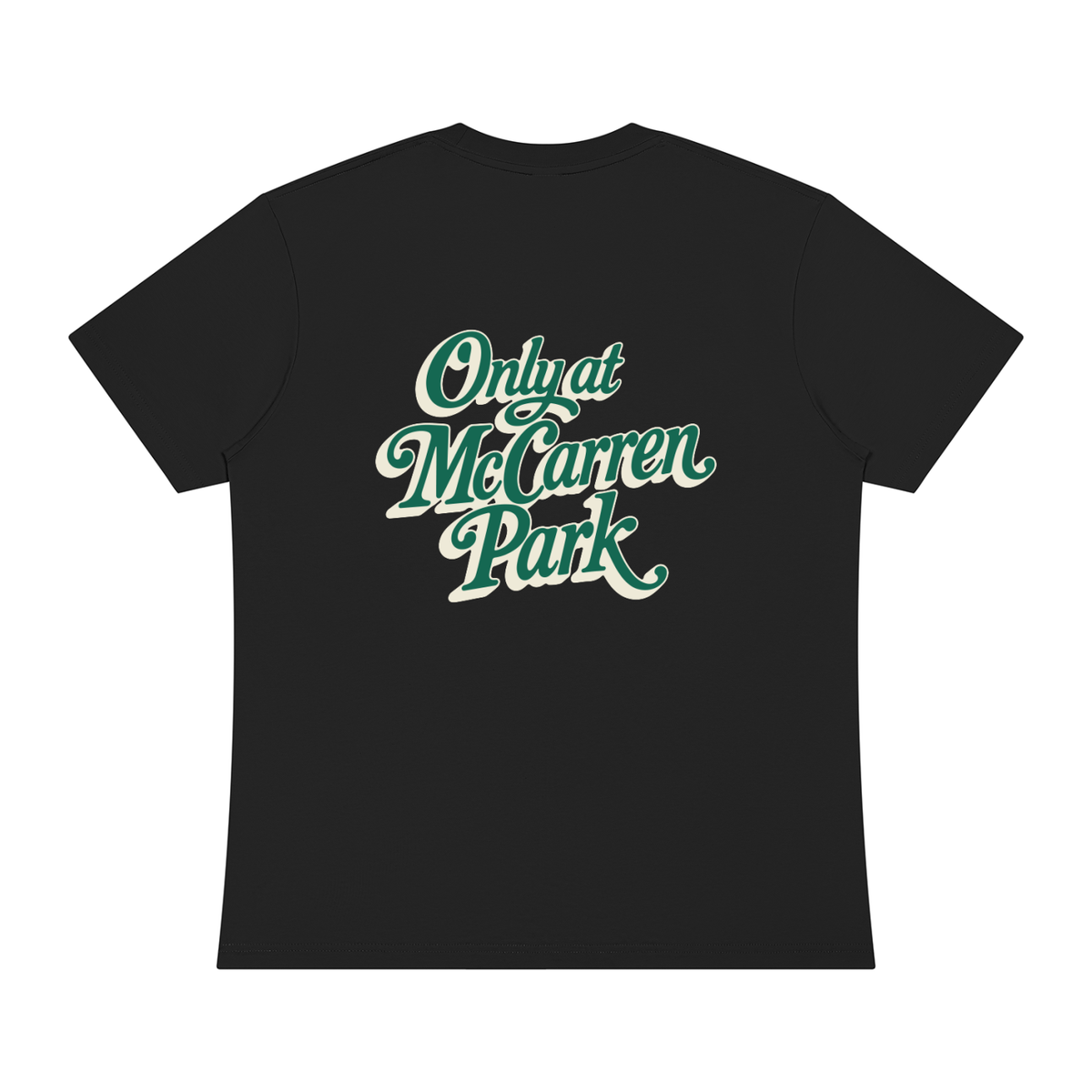 Only At McCarren (Green Lettering) Unisex Sorona Crewneck T-Shirt