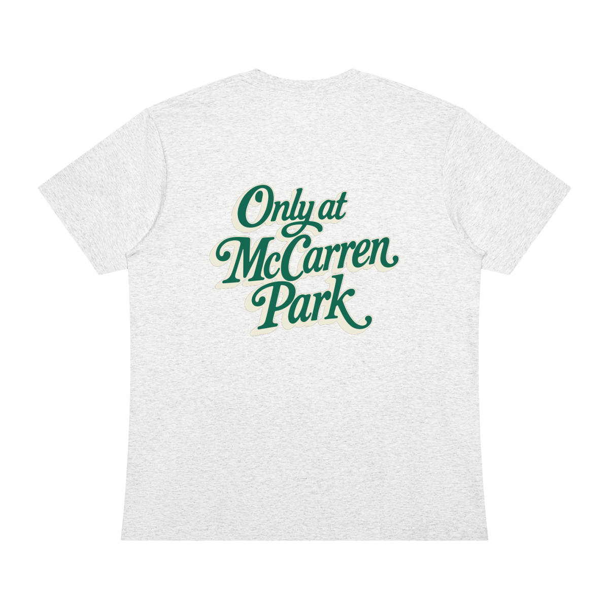 Only At McCarren (Green Lettering) Unisex Sorona Crewneck T-Shirt