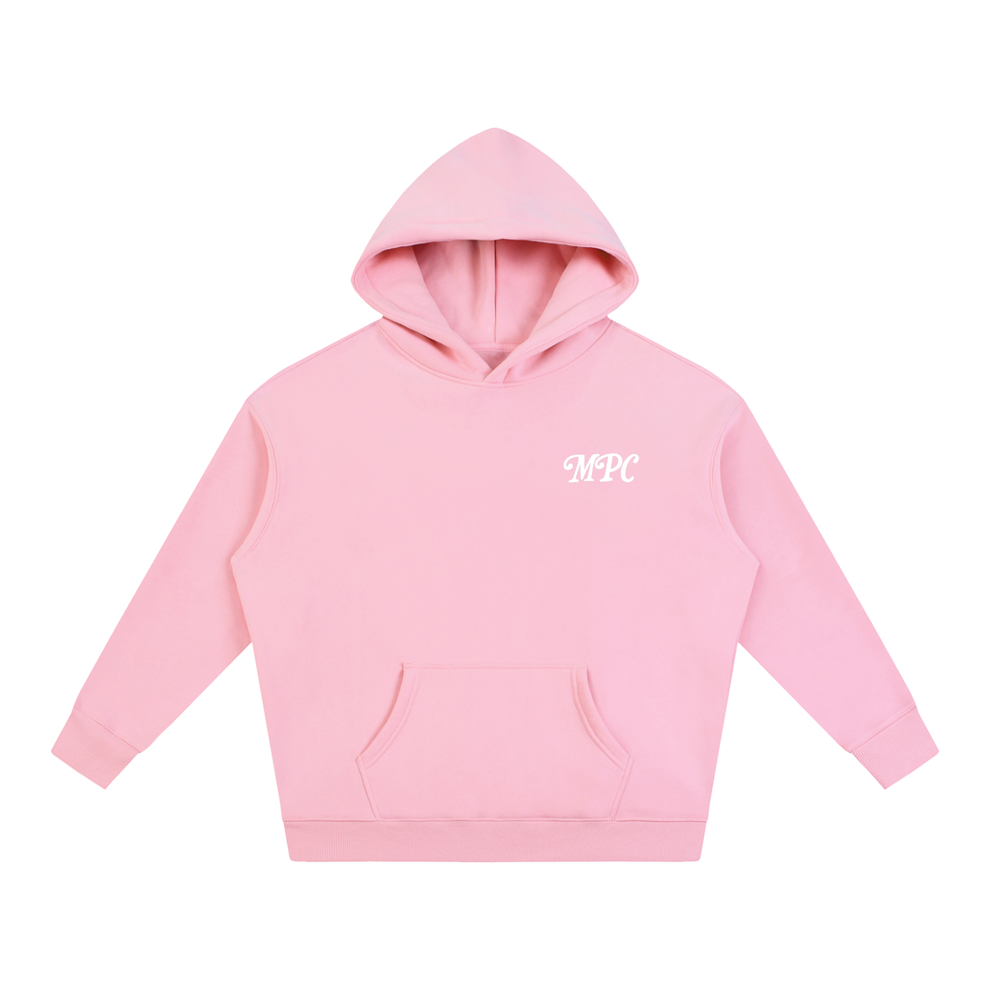 Only At McCarren (Simple White) Oversize Fleeced Hoodie