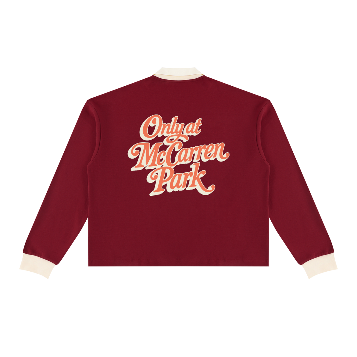 Only at McCarren (Orange Lettering) Baseball Long Sleeve Sweatshirt