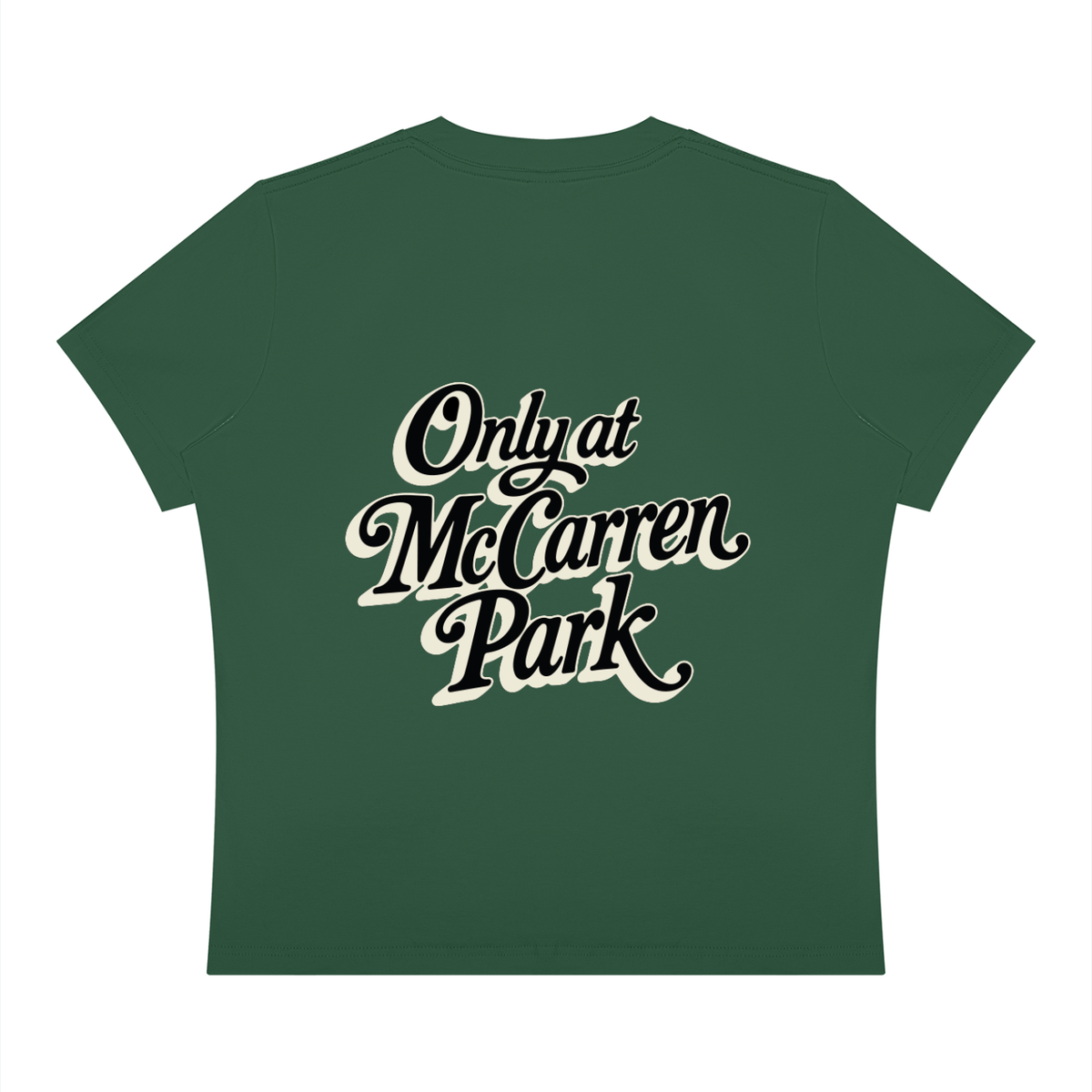 Only at McCarren Park (Black Lettering) Women's Sorona Crewneck T-Shirt
