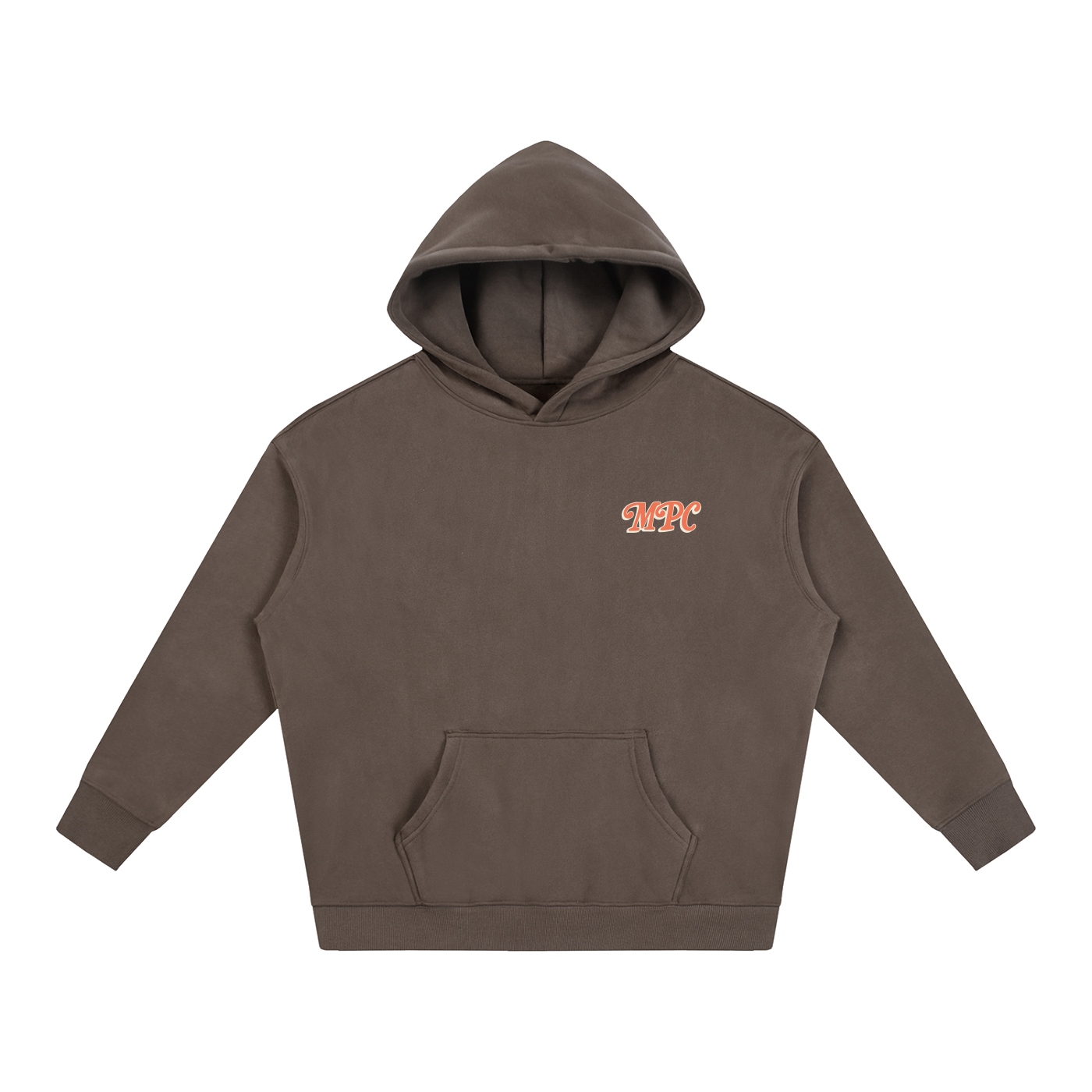 Only At McCarren (Orange) Oversize Fleeced Hoodie
