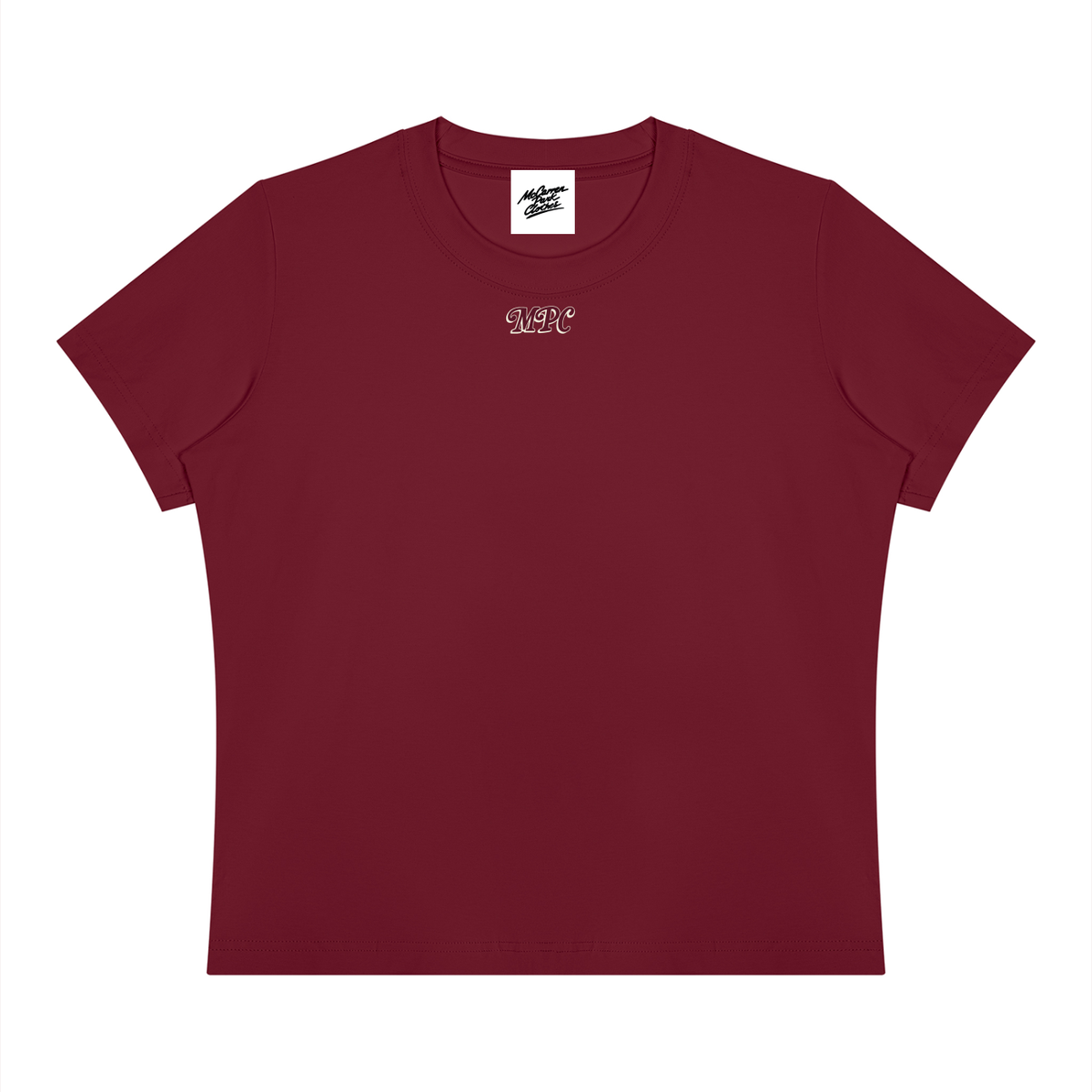 Only at McCarren Park (Maroon Lettering) Women's Sorona Crewneck T-Shirt