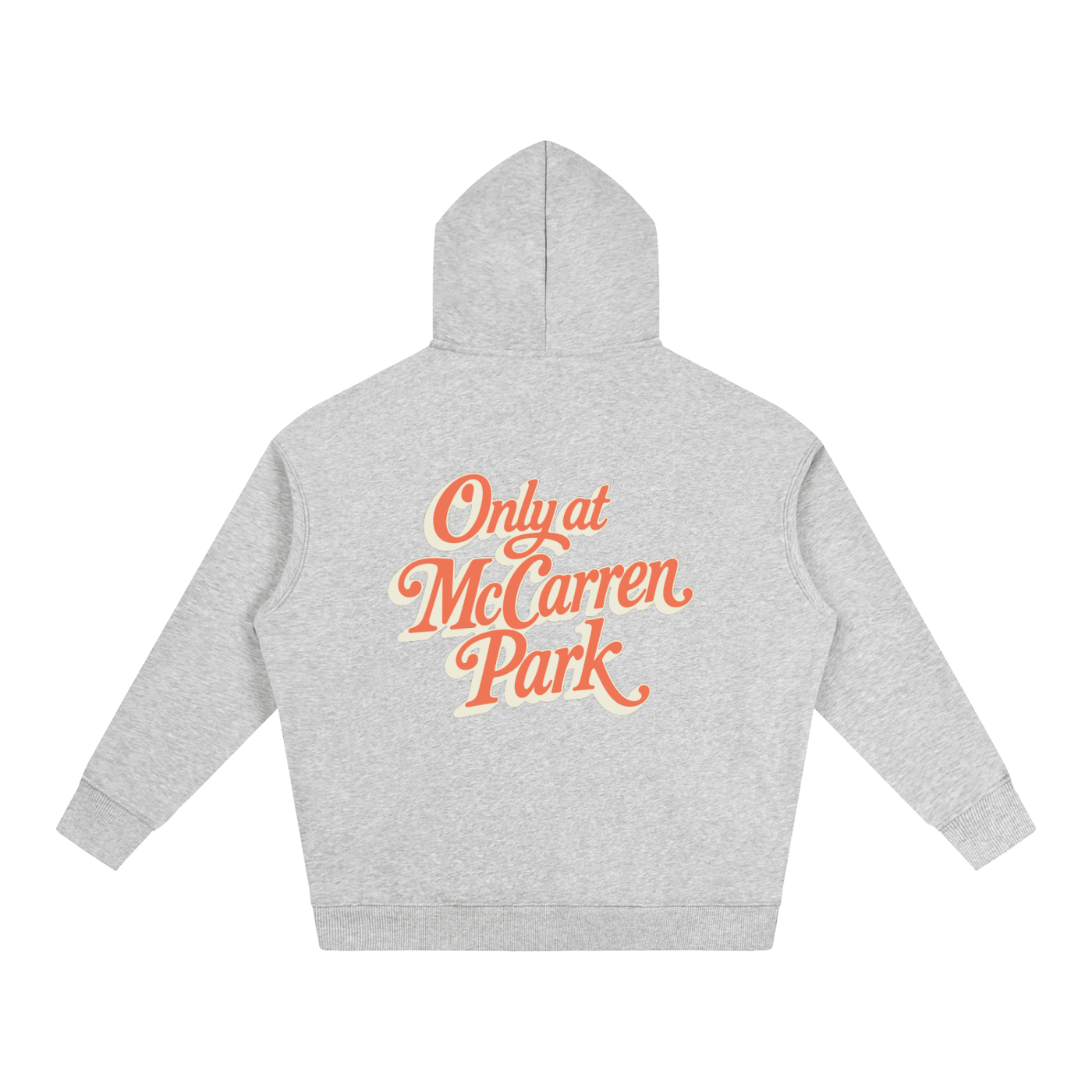 Only At McCarren (Orange) Oversize Fleeced Hoodie