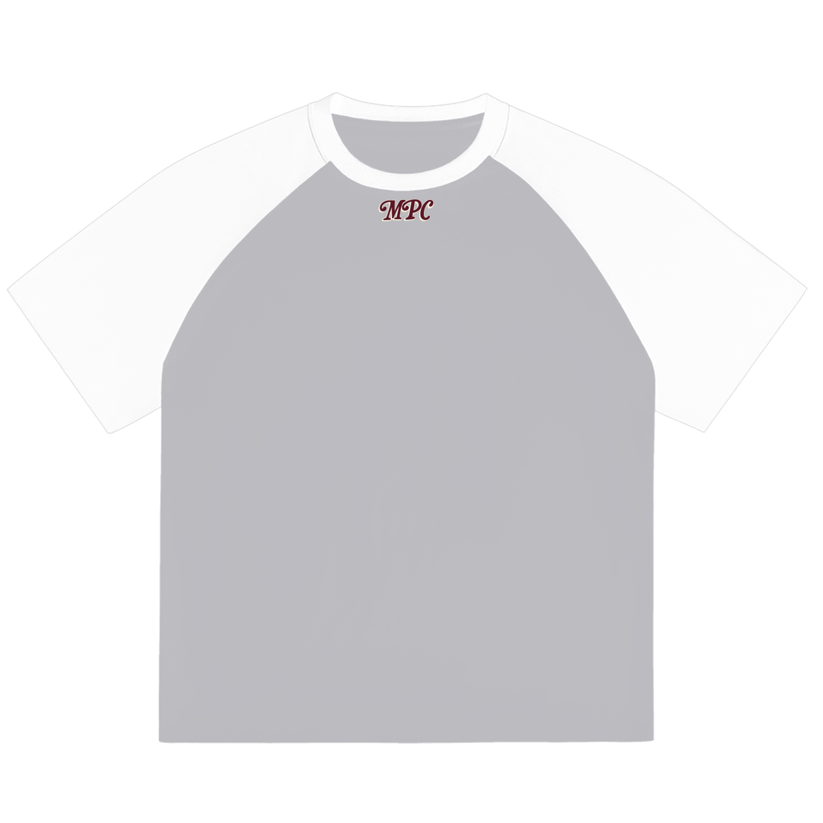 Only at McCarren (Maroon Lettering) Color-Blocked Baseball T-Shirt