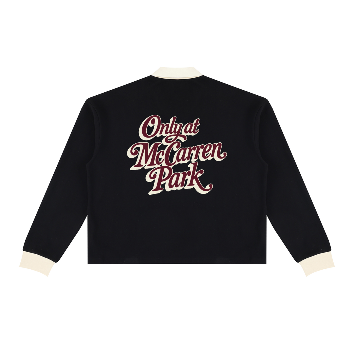 Only at McCarren (Maroon Lettering) Baseball Long Sleeve Sweatshirt