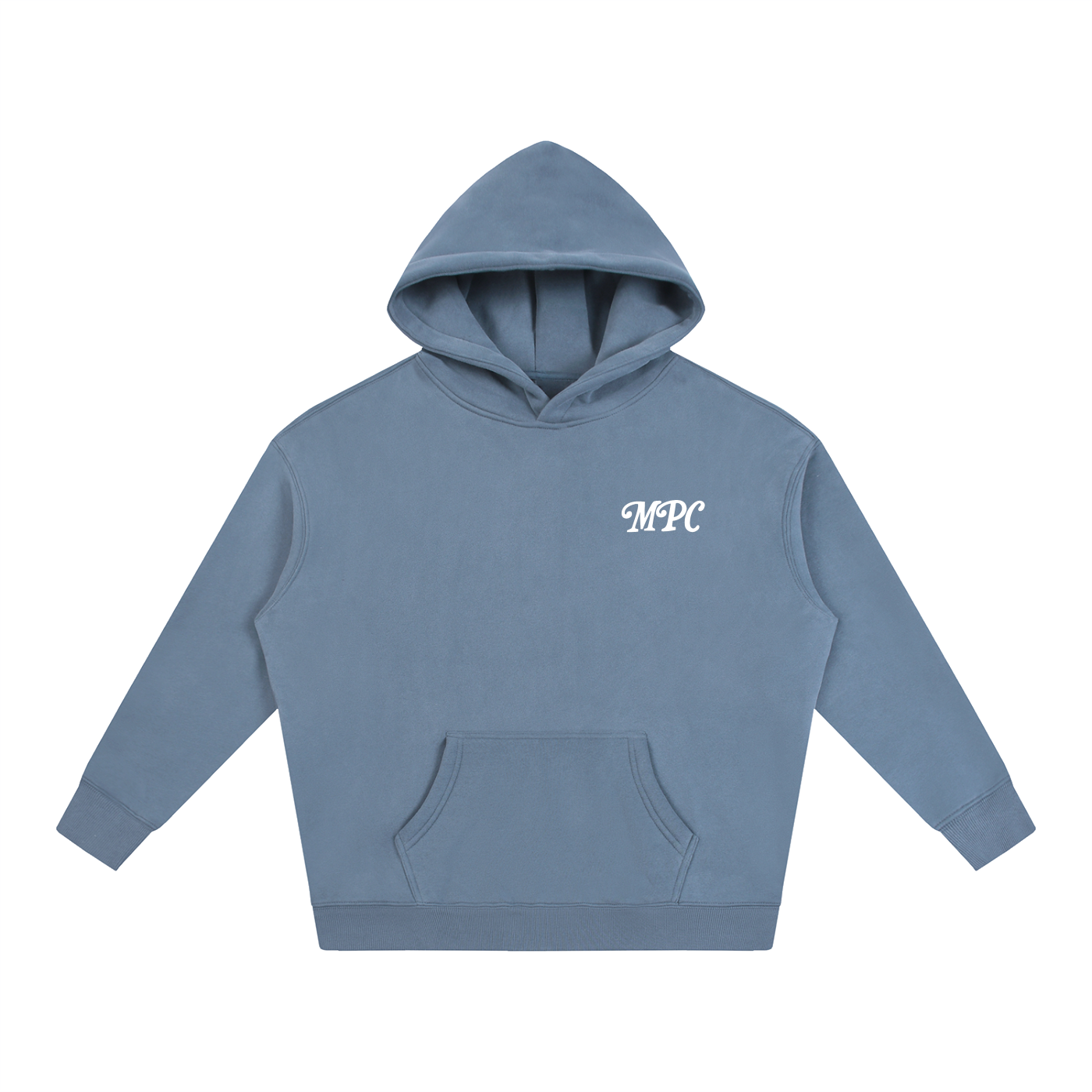 Only At McCarren (Simple White) Oversize Fleeced Hoodie