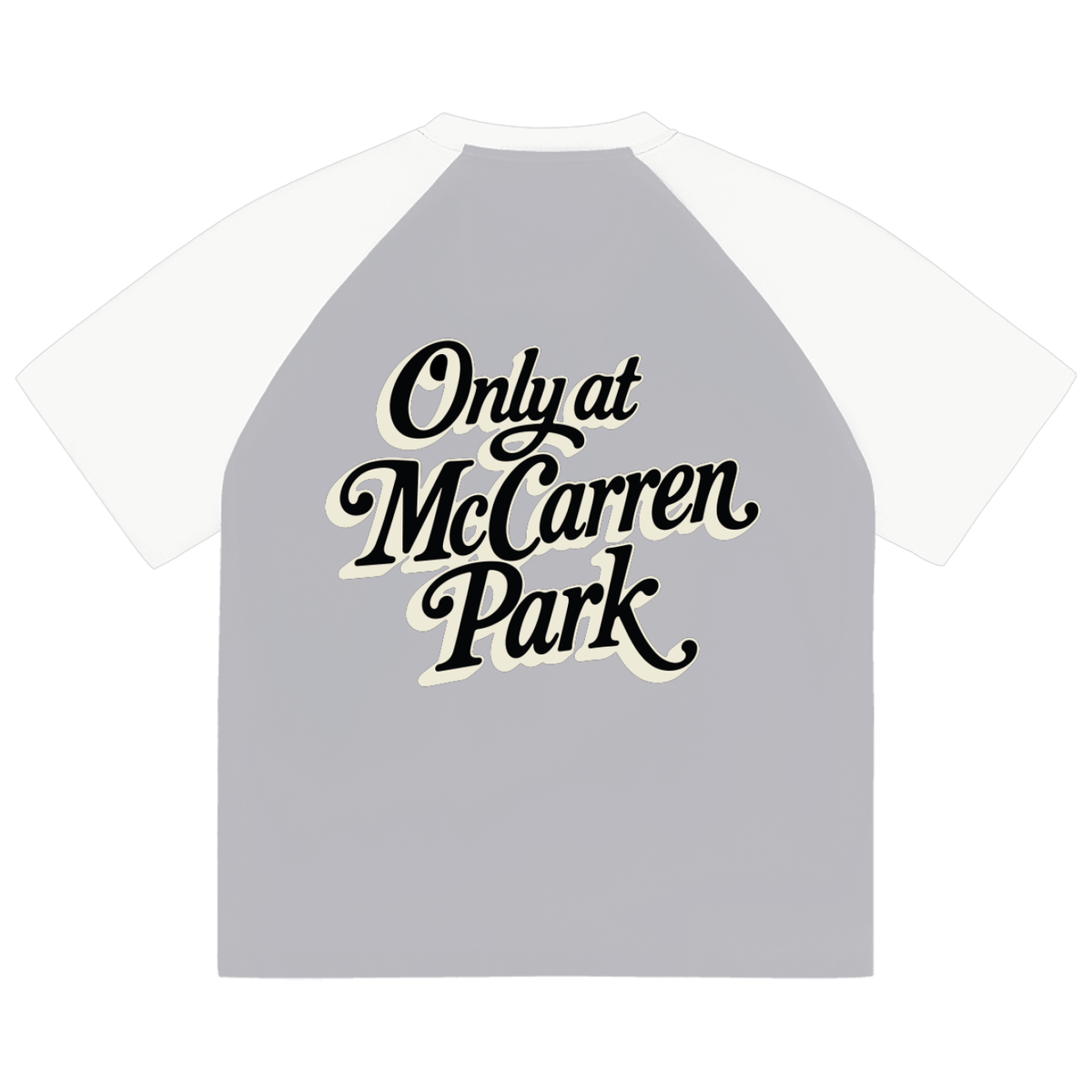Only at McCarren (Black Lettering) Baseball T-Shirt