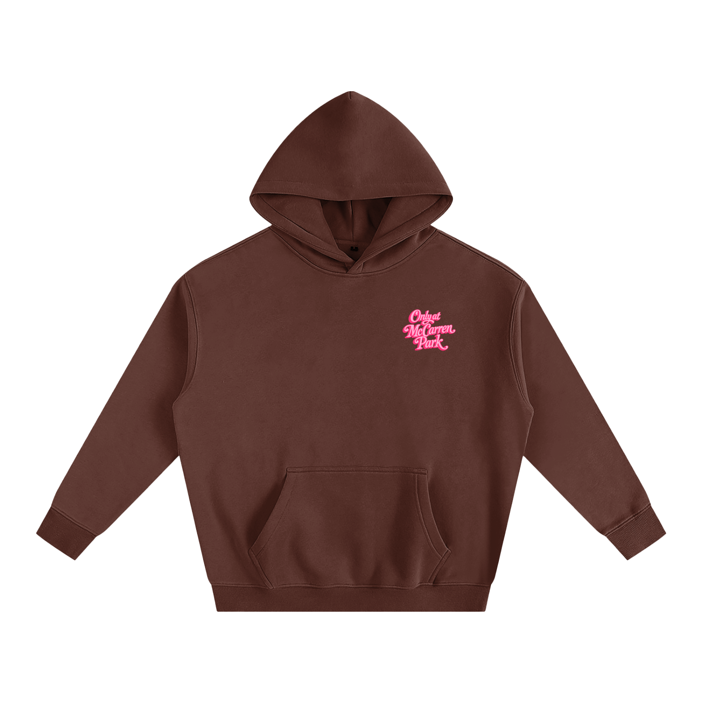 Only At McCarren Park Oversized Fleeced Hoodie