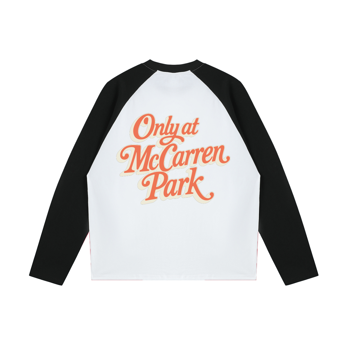 Only at McCarren (Orange Lettering) Baseball Long-Sleeve T-Shirt