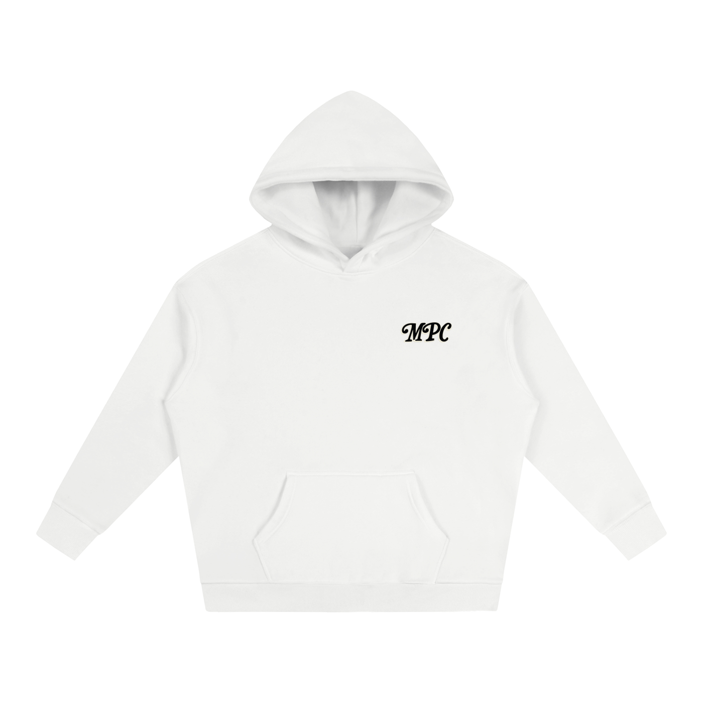 Only At McCarren (Black Lettering) Oversize Fleeced Hoodie
