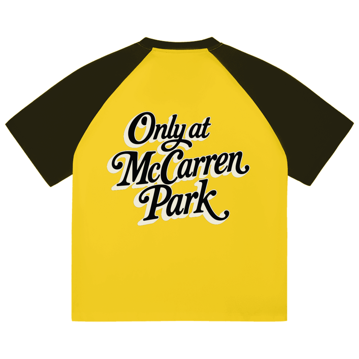 Only at McCarren (Black Lettering) Baseball T-Shirt