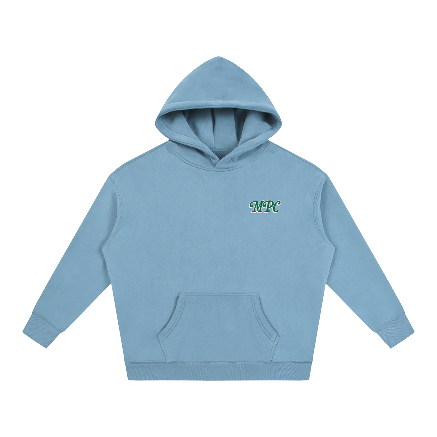 Only At McCarren (Green Lettering) Oversize Fleeced Hoodie