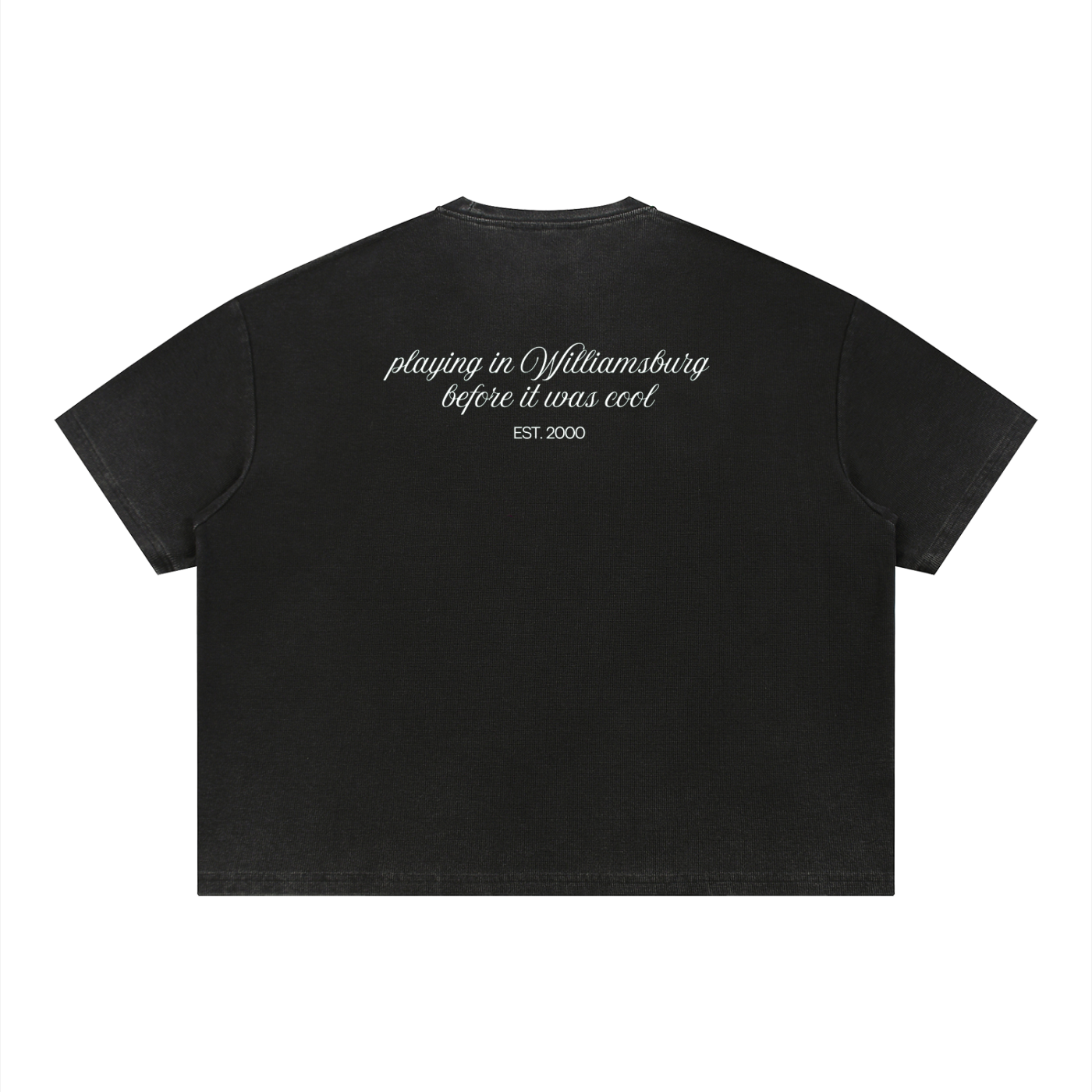 Unisex Vintage Wash Sunfade Boxy Waffle T-Shirt